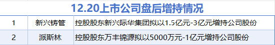 [12月20日股市震撼：派斯林等2大股王增持行動，华海清科等5股卻意圖减持！（詳情一覽）]